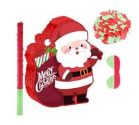 Sosoport Piñata De Noël Père Noël Rouge Avec Bâton Et Confettis Pour Décoration Ou Jeu Familial