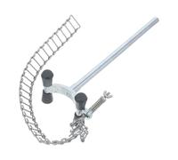 Sosoport Pince de Laboratoire en Verrerie Argentée en Acier Inoxydable avec Design de Diamètre Réglable pour Fixation Rapide et Positionnement Constant des Colonnes de Condenseur