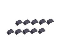 Sosoport Pince pour Médiator de Guitare Lot de 10 en Caoutchouc Noir Support et Pratique pour Musiciens Accessoire de Guitare Électrique et