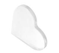 Sosoport Planche Acrylique Transparente Cœur Panneau Unique pour DIY Art et Décoration Surface Lisse et Bordure Sécurisée pour Projets et Souvenirs Personnalisés