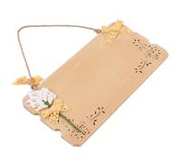 Sosoport Plaque Bois Rustique Méditerranéenne à Suspendre Panneau de Porte Double Face Non Fini Décor Bord de Mer pour Entrée Style Naturel DIY