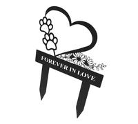 Sosoport Plaque Commémorative Métal pour Chien Piquet De Jardin Commémoratif Stèle Funéraire pour Animal Panneau Décoratif pour Cimetière Marqueur Extérieur