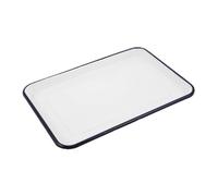 Sosoport Plaque de Cuisson Émaillée Rétro Rectangulaire Polyvalente pour Four Cuisson Rôtissage Poulet et Service Fruits Capacité Familiale