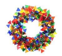 Sosoport Plaques de Mosaïque Nacre Matériau pour Création de Lampes Décoratives et Facile à Utiliser Couleur Aléatoire pour Artisanat Verre Coloré Turc
