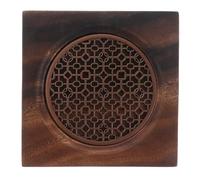 Sosoport Plateau de Service Bois de Noyer Carré Porte-tasse à Thé Pratique Écologique pour Tasse à Thé Rangement et Facile à Nettoyer Style et Couleur Aléatoires Couleur Couleur Aléatoire