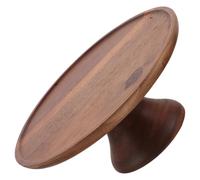 Sosoport Plateau de Service Rond Bois Acacia avec Pied Plateau Multifonction pour Fruits Apéritifs et Desserts Présentoir Stable pour Gâteaux Snacks et Cupcakes Centre de Table Élégant