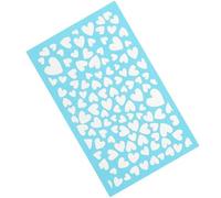 Sosoport Pochoir de Sérigraphie Réutilisable en Polyester Motif Cœur pour Pâte Polymère, Feuille Unique pour Loisirs Créatifs DIY Garçon et Filles