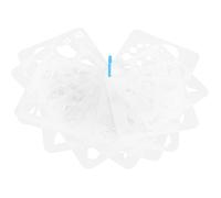 Sosoport Pochoirs Artistiques Géométriques Réutilisables, 12 Modèles de Formes Irrégulières et Étoiles, Plastique Robuste Transparent, Kit Complet pour Loisirs Créatifs et Peinture