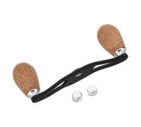 Sosoport Poignée de Moulinet Allongée en Métal Argenté 4 Roulements à Billes, Manivelle de Remplacement pour Moulinet Casting et Traîne, Accessoire Pêche Bord de Lac et Mer