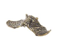 Sosoport Poignée de Porte en Laiton Vintage Forme Chauve-Souris Bouton de Meuble Marron Clair Quincaillerie pour Portes D’Armoires et Tiroirs Décoration Rustique Cuisine et Rangement