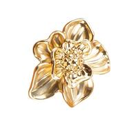 Sosoport Poignée de Tiroir Petite en Alliage de Zinc, Style Chinois, Finition Cuivre Brossé, Bouton Décoratif pour Armoire et Commode, Adaptée la Cuisine et Meubles, Modèle 6149, 1 Trou