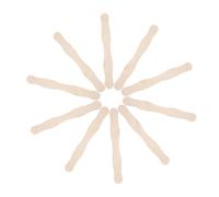 Sosoport Poignées D'éventail en Bois Naturel 100 Pcs, Bâtonnets DIY 200x25x2 Mm pour Loisirs Créatifs, Poignées Portables pour Mariage, Fête et Décoration Artisanale