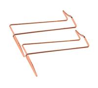 Sosoport Porte-Bouteilles en Doré 2Pcs Support à Vin Moderne pour Bureau Cuisine Petit Format en Rose Gold Rangement Pratique et Élégant