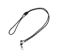 Sosoport Porte-lanière de Ski Réglable 150 Cm Clip Solide pour Moufles, Corde Anti-Perte Noire, Bandoulière Ajustable pour Snowboard et Sports d'hiver en Extérieur