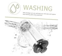 Sosoport Pot à Mousse de Lait Verre Résistant Chaleur avec Couvercle Noir Presse à Café Manuelle Pratique pour Mousse de Lait Réutilisable pour Usage Domestique