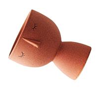 Sosoport Pot de Fleurs en Céramique Rose Abstrait pour Intérieur et Bureau, Petit Pot de Plante Décoratif, Jardinière Artistique en Céramique pour Cactus et Bonsaï, Design Nordique Compact