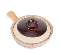 Sosoport Pot en Terre Cuite Chinois 0,5l Blanc Poignée et Fil Métallique, Mini-cocotte Résistante Haute Température pour Cuisson Riz, Soupes et Ragoûts, Ustensile Cuisine Polyvalent