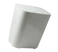 Sosoport Poubelle à Double Bac de 12l en Plastique Blanc Couvercle, Tri Sélectif Cuisine et Salle de Bain, Poubelle Ménagère Étanche pour Déchets Secs et Humides, Conteneur Domestique