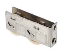 Sosoport Poulie Métallique pour Porte Coulissante 828 Modèle Fixe Double Roulette en Nylon Noyau en Cuivre Roulement à Billes en Acier Inoxydable Accessoire Solide pour Fenêtres et