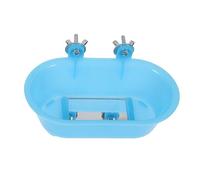 Sosoport pour Perroquets Douche pour Oiseaux Bain pour Petits Oiseaux avec Miroir Inférieur