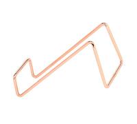 Sosoport Présentoir à Vin en Fer Robuste pour Bouteille Individuelle, Porte-Bouteilles Décoratif en Métal Finition Rose Doré, Support Compact Cuisine Et Bar, Rangement Pratique Et Élégant