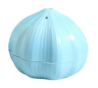 Sosoport Presse-Ail Manuel Rotatif en Plastique Léger Bleu Clair Moulin à Ail Multifonction pour Maison et Camping Hachoir à Ail Gingembre et Piment Ustensile Cuisine Compact et Facile