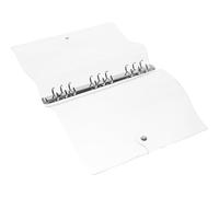 Sosoport Protège-Cahier Transparent B5 en Plastique Rigide Couverture à 9 Trous pour Classeur à Feuilles Mobiles Étui pour Fournitures Scolaires et Bureau