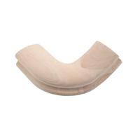 Sosoport Raccord Coudé en Bois Massif D'hévéa pour Rampe D'escalier, Connecteur D'angle 45x75 Mm, Pièce de Rechange pour Garde-corps D'escalier, Compatible Rénovation Intérieure, Sécurité