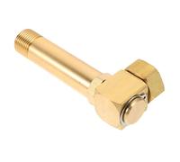 Sosoport Raccord Coudé pour Tuyau Arrosage Adaptateur Pivotant Laiton Raccord De Réparation à GHT pour Enrouleur De Tuyau