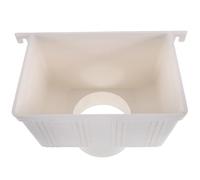 Sosoport Raccord PVC pour Descente de Gouttière 110 MM Entonnoir Récupérateur d'Eau de Pluie Solide Accessoire Drainage Extérieur Compatible Système Collecte Eau de Pluie pour Maison