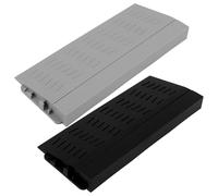 Sosoport Rampe d'Accès Antidérapante pour Robot Aspirateur Tapis de Seuil 2 Pièces Plastique Résistant Gris et Noir pour Franchir Portes et Marches en Intérieur