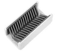 Sosoport Récupérateur de Cheveux Mural Silicone Souple et ABS Résistant Blanc Collecteur de Cheveux pour Siphon Antidérapant et Élastique pour Salle de Bain