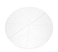 Sosoport Règle à Gabarit Rond en Acrylique 25 CM, Modèle Clair pour Tracer des Cercles Précis, Patchwork, Couture et Travaux de Dessin
