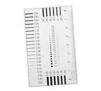 Sosoport Règle de Mesure de Fissures de Précision Outil de Mesure pour Évaluation de Défauts et Estimation pour Détection de Transparence et Estimation