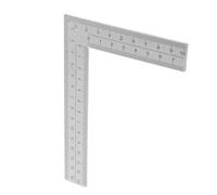 Sosoport Règle en Acier Inoxydable 90° Équerre de Charpentier L 100x50mm Épaisseur 1,2mm Outil de Traçage pour Travail du Bois Mesureur Angle Précision Professionnelle pour Menuiserie