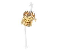 Sosoport Régulateur de Lampe à Huile Doré Support de Mèche pour Lampe à Pétrole Vintage Base de Brûleur Adaptable pour Éclairage Intérieur et Extérieur