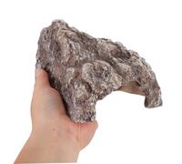 Sosoport Reptile Habitat Cave Hideout Resin Rock Shelter for Lizards Frogs Turtles Snakes with Climbing Basking Platform Aquarium Decor