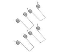 Sosoport Ressorts de Torsion pour Couvercle de Poubelle 1,0x8x4 Mm, Métal Double Torsion, 4 Pièces de Rechange, Silencieux, Compatibles Poubelles à Double Paroi, Réparation et