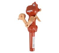 Sosoport Robot Bonbons pour Enfants sucettes de Dinosaures Bonbons de Dinosaure Porte-Sucette Dinosaure Robot Dinosaure étui à sucettes Pop-up Cas de Robot Doux Porte-gâteaux Plastique Brun