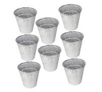 Sosoport Seau Récupérateur De Graisse Aluminium 8 Pièces Petit Format pour Barbecue Camping La Cuisine Résistante Haute Température Usage Extérieur Polyvalent