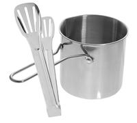 Sosoport Set de Friteuse Inox Multifonction avec Pince Antidérapante Casserole Épaisse pour Cuisson Compatible Feux Pratique