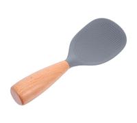 Sosoport Spatule à Riz Silicone avec Poignée Ustensile de Cuisine Antiadhésif et Chaleur Outil Pratique pour Cuiseur de Riz et Réutilisable Coloris Gris
