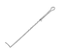 Sosoport Spatule À Viande pour Barbecue Crochet pour Retourner La Viande en Acier Inoxydable pour Griller Et Fumer des Queues De Cochon Poignée pour Retourner Les Aliments Au Barbecue