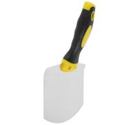 Sosoport Spatule Incurvée 6 Pouces Petite Taille en Acier Inoxydable pour Enduit Plâtre Outil de Lissage Semi-Circulaire Maniable Grattoir à Mastic Compact Travaux Maçonnerie et