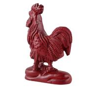 Sosoport Statue Coq Sculpté Décorative Figurine Artisanale Massif pour Bureau et Salon Ornement Animalier Symbolique de Succès
