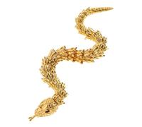 Sosoport Statue Serpent Articulé Métal 18 Cm Décoration Décoratif Chinois Bureau Maison Voiture Ornement Unique à Collectionner