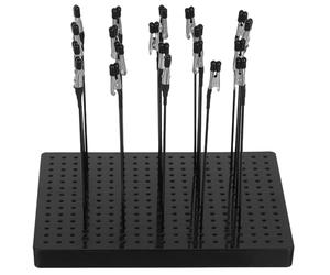 Sosoport Support de Peinture pour Figurines, Support de Peinture Miniature, Pince Crocodile avec Base, Plastique Fer Nylon Aluminium, pour Pièces de Maquette, Assemblage et Aérographe
