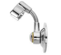 Sosoport Support de Pommeau Ventouse Réglable Base Adhésive sans Perçage Petit Support de Poignée Salle de Bain Accessoire Portable Compatible Douchette Installation Facile