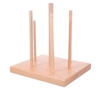 Sosoport Support de Rangement en Bois pour Flûtes, 7 Pegs Multi-tailles | Présentoir de Bureau, Cloison Amovible, Base Élargie, Accès Facile, pour Salles de Musique et Classes