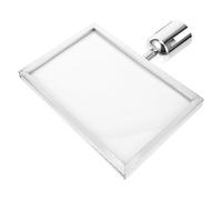 Sosoport Support Porte-Affiche en Acier Inoxydable A3 Paysage pour Poteau de Barrière Rétractable Cadre Double Face Portrait Signalétique Guidage File D’Attente pour Aéroport Banque